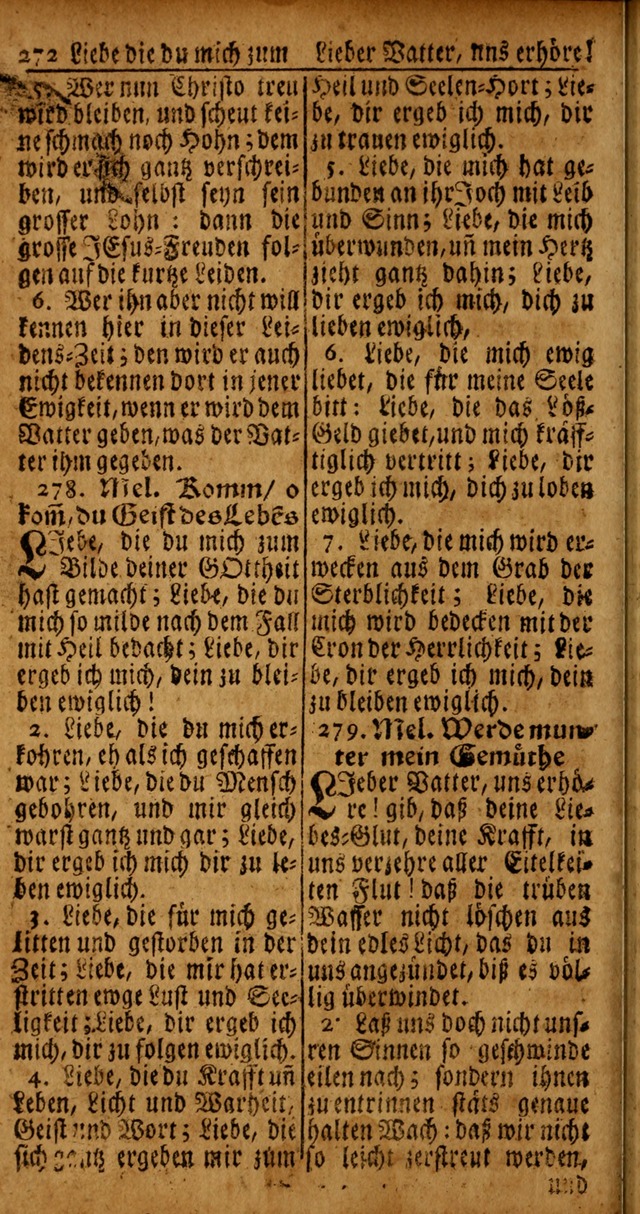 Das Kleine Davidische Psalterspiel der Kinder Zions von alten und neuen auserlesenen Geistes-Gesängen allen wahren heyls-begierigen Säuglingen der Weisheit, insonderheit aber denen Gemeinden des Herrn page 272