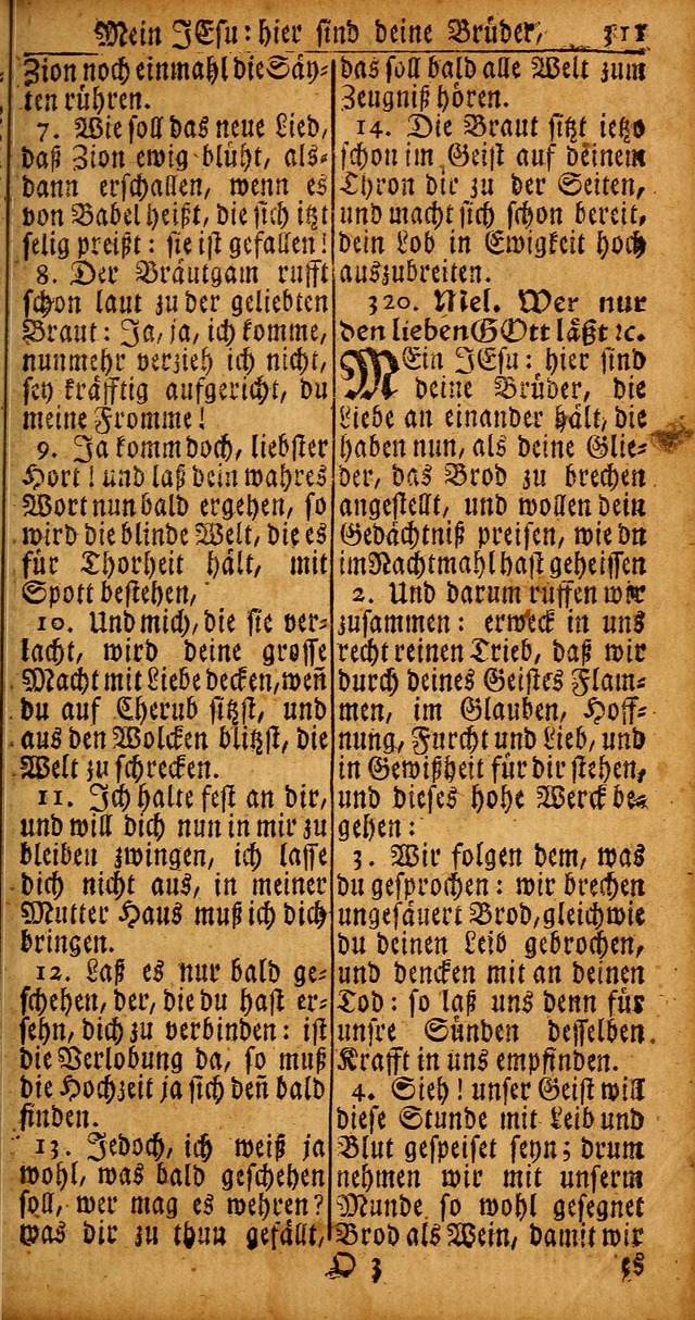 Das Kleine Davidische Psalterspiel der Kinder Zions von alten und neuen auserlesenen Geistes-Gesängen allen wahren heyls-begierigen Säuglingen der Weisheit, insonderheit aber denen Gemeinden des Herrn page 311