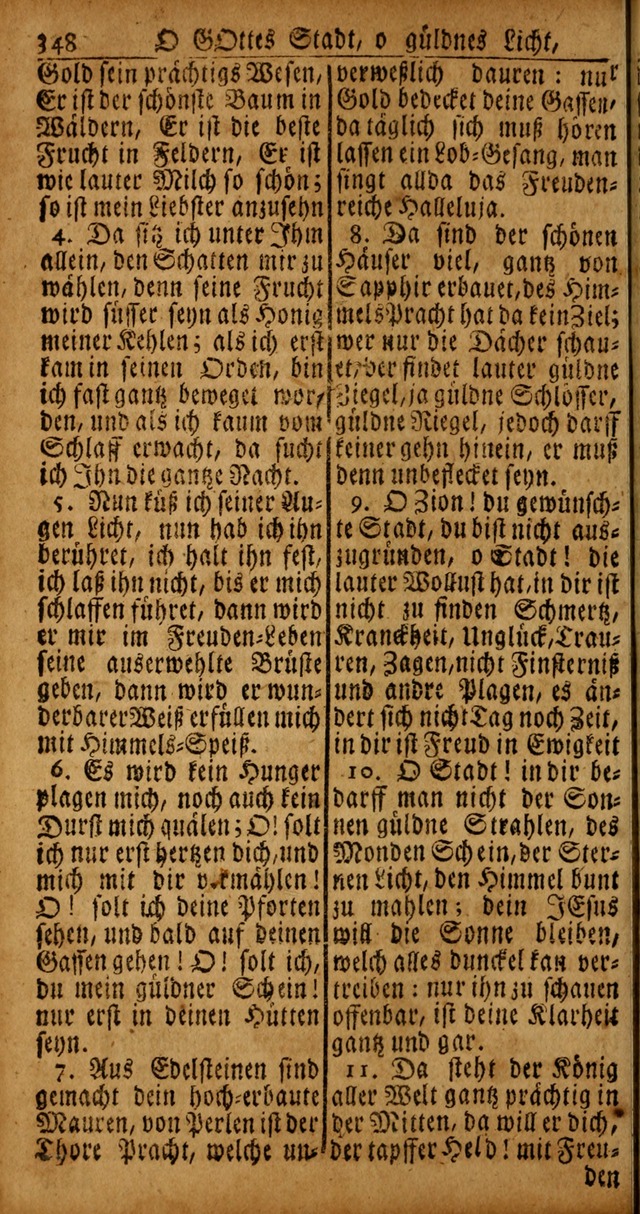 Das Kleine Davidische Psalterspiel der Kinder Zions von alten und neuen auserlesenen Geistes-Gesängen allen wahren heyls-begierigen Säuglingen der Weisheit, insonderheit aber denen Gemeinden des Herrn page 348