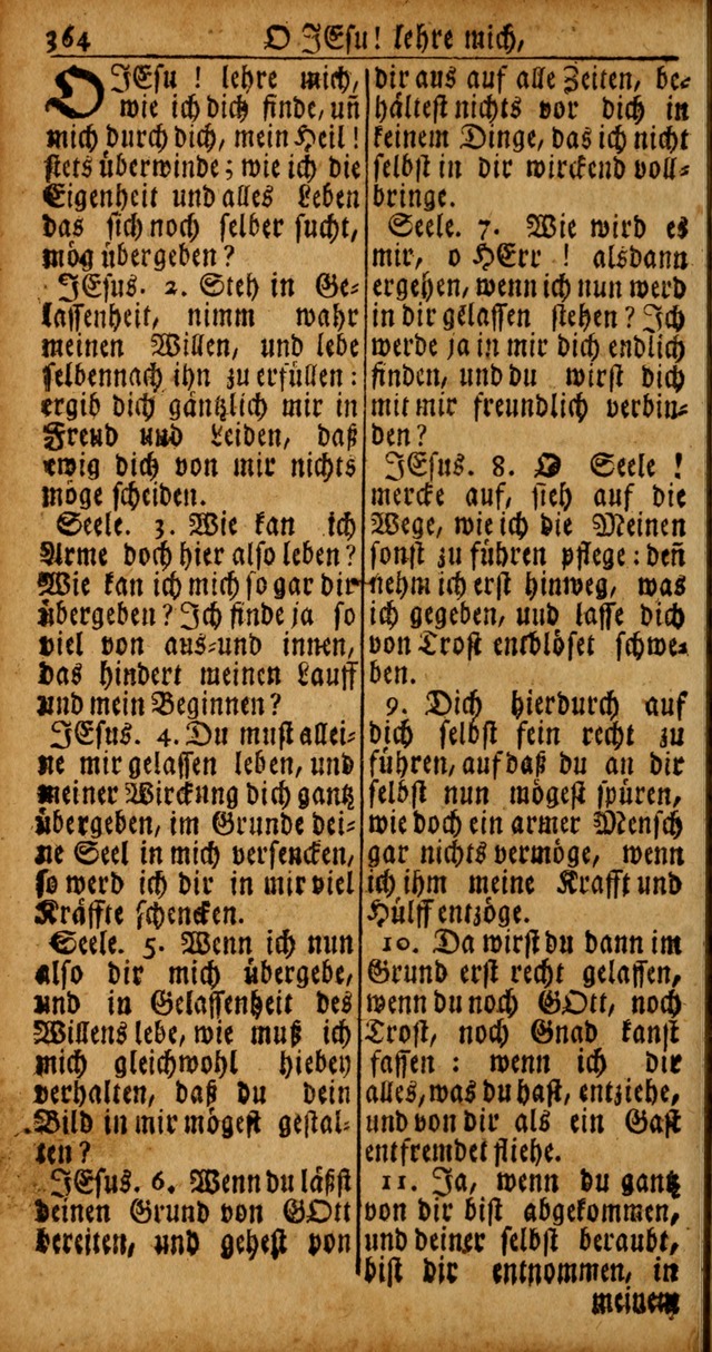 Das Kleine Davidische Psalterspiel der Kinder Zions von alten und neuen auserlesenen Geistes-Gesängen allen wahren heyls-begierigen Säuglingen der Weisheit, insonderheit aber denen Gemeinden des Herrn page 364