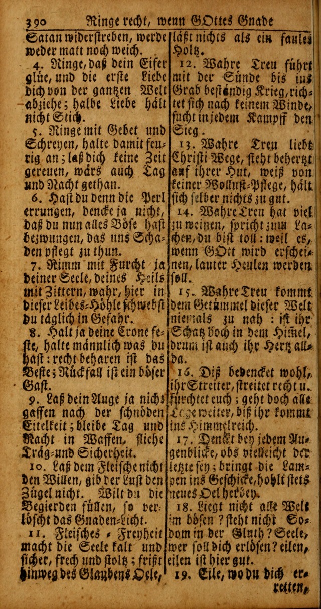 Das Kleine Davidische Psalterspiel der Kinder Zions von alten und neuen auserlesenen Geistes-Gesängen allen wahren heyls-begierigen Säuglingen der Weisheit, insonderheit aber denen Gemeinden des Herrn page 390