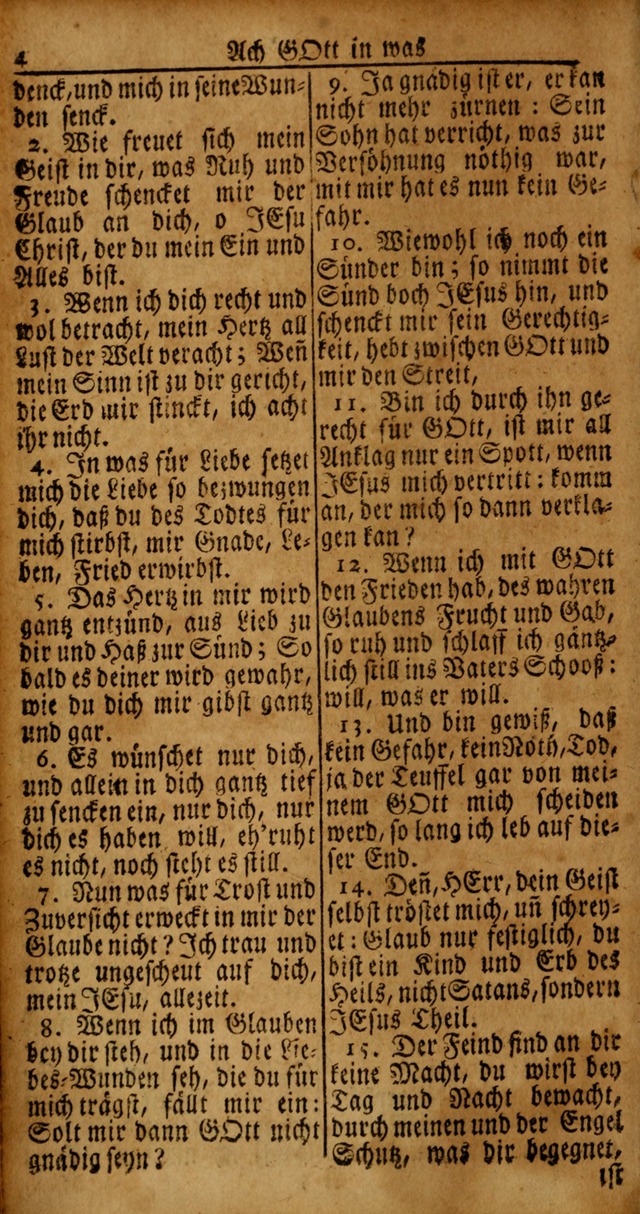 Das Kleine Davidische Psalterspiel der Kinder Zions von alten und neuen auserlesenen Geistes-Gesängen allen wahren heyls-begierigen Säuglingen der Weisheit, insonderheit aber denen Gemeinden des Herrn page 4