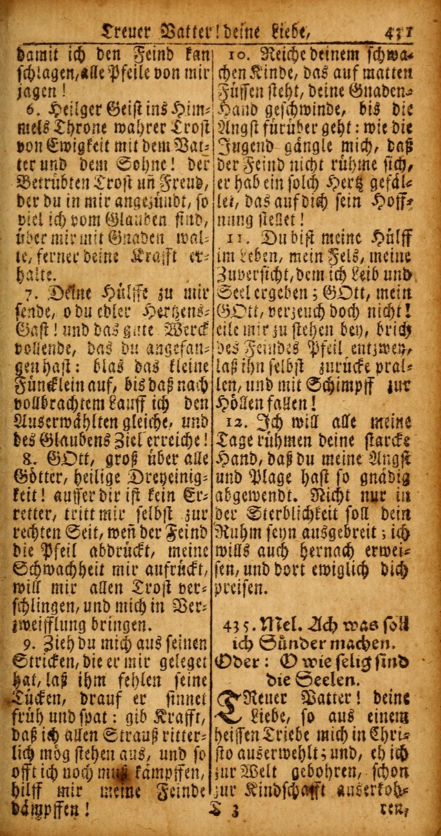 Das Kleine Davidische Psalterspiel der Kinder Zions von alten und neuen auserlesenen Geistes-Gesängen allen wahren heyls-begierigen Säuglingen der Weisheit, insonderheit aber denen Gemeinden des Herrn page 431