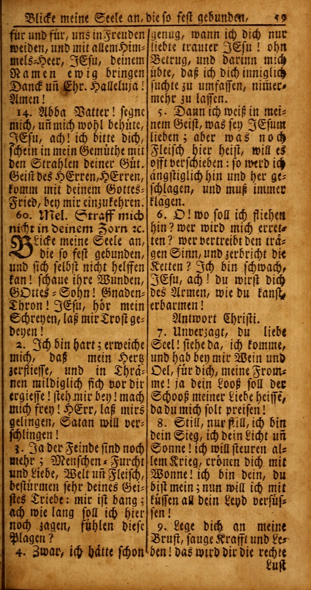 Das Kleine Davidische Psalterspiel der Kinder Zions von alten und neuen auserlesenen Geistes-Gesängen allen wahren heyls-begierigen Säuglingen der Weisheit, insonderheit aber denen Gemeinden des Herrn page 59