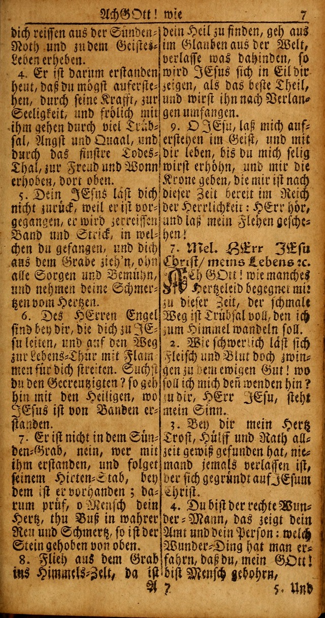 Das Kleine Davidische Psalterspiel der Kinder Zions von alten und neuen auserlesenen Geistes-Gesängen allen wahren heyls-begierigen Säuglingen der Weisheit, insonderheit aber denen Gemeinden des Herrn page 7