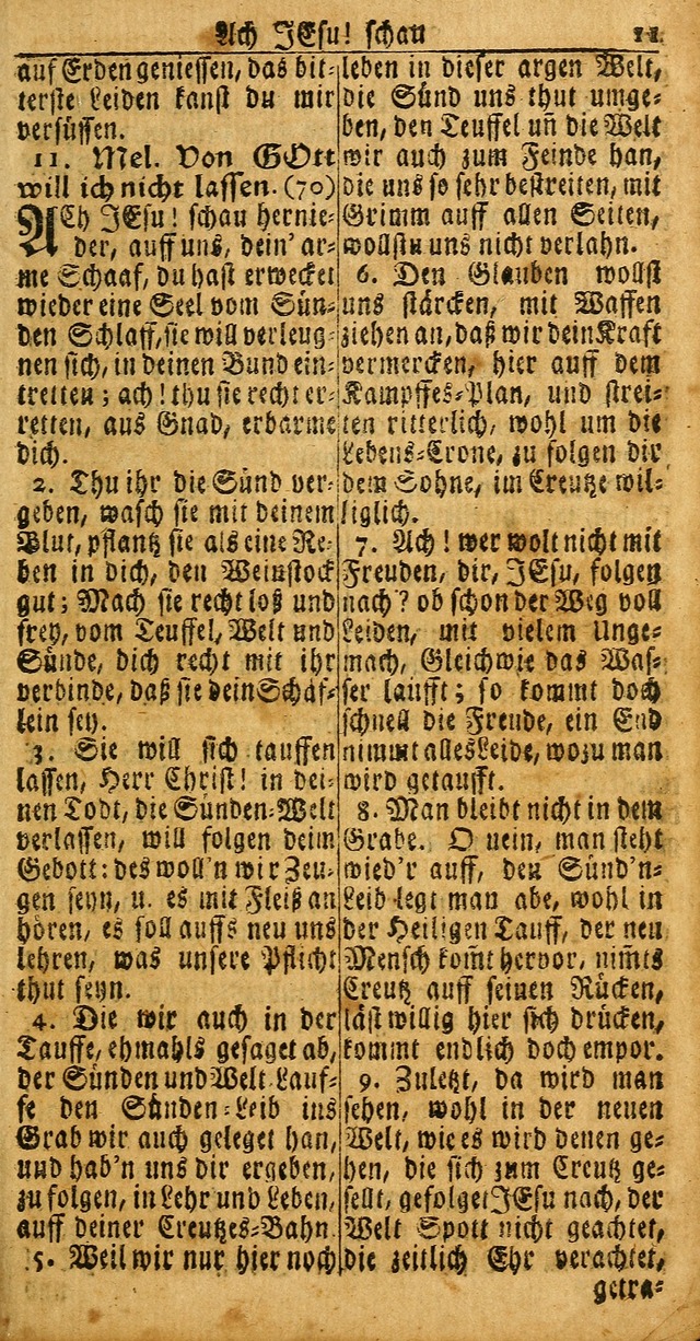 Das Kleine Davidische Psalterspiel der Kinder Zions: von alten und neuen auserlesenen Geistes-Gesängen allen wahren heuls-begierigen säuglingen der weisheit, infonderheit aber denen Gemeinden ... page 11