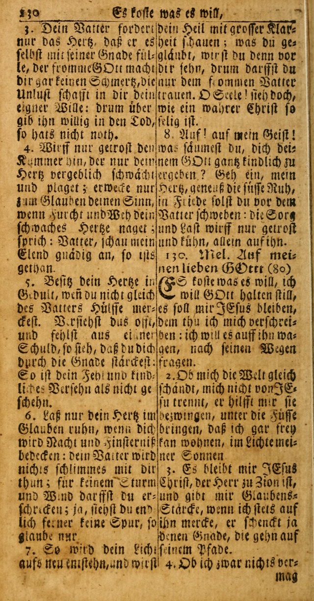 Das Kleine Davidische Psalterspiel der Kinder Zions: von alten und neuen auserlesenen Geistes-Gesängen allen wahren heuls-begierigen säuglingen der weisheit, infonderheit aber denen Gemeinden ... page 130