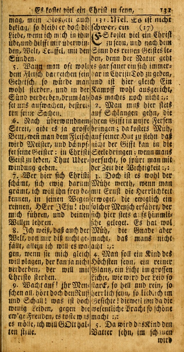 Das Kleine Davidische Psalterspiel der Kinder Zions: von alten und neuen auserlesenen Geistes-Gesängen allen wahren heuls-begierigen säuglingen der weisheit, infonderheit aber denen Gemeinden ... page 131