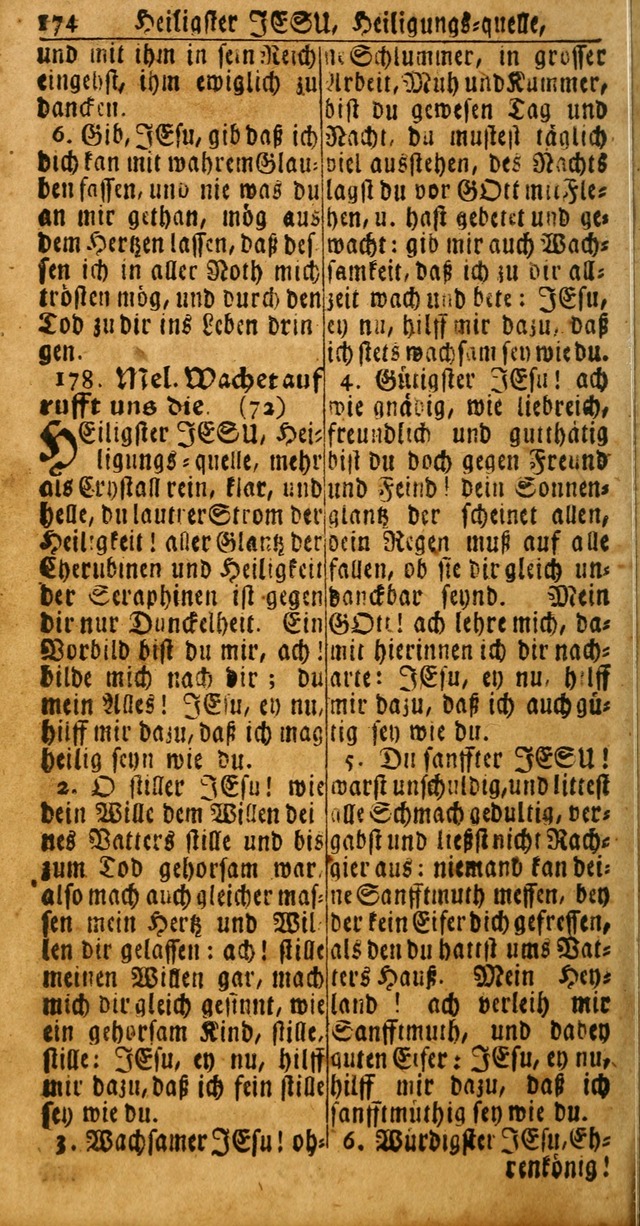 Das Kleine Davidische Psalterspiel der Kinder Zions: von alten und neuen auserlesenen Geistes-Gesängen allen wahren heuls-begierigen säuglingen der weisheit, infonderheit aber denen Gemeinden ... page 174