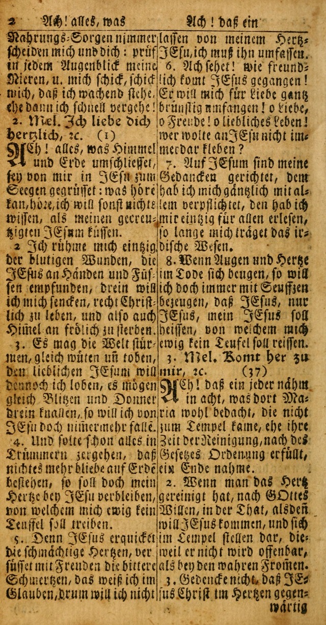 Das Kleine Davidische Psalterspiel der Kinder Zions: von alten und neuen auserlesenen Geistes-Gesängen allen wahren heuls-begierigen säuglingen der weisheit, infonderheit aber denen Gemeinden ... page 2