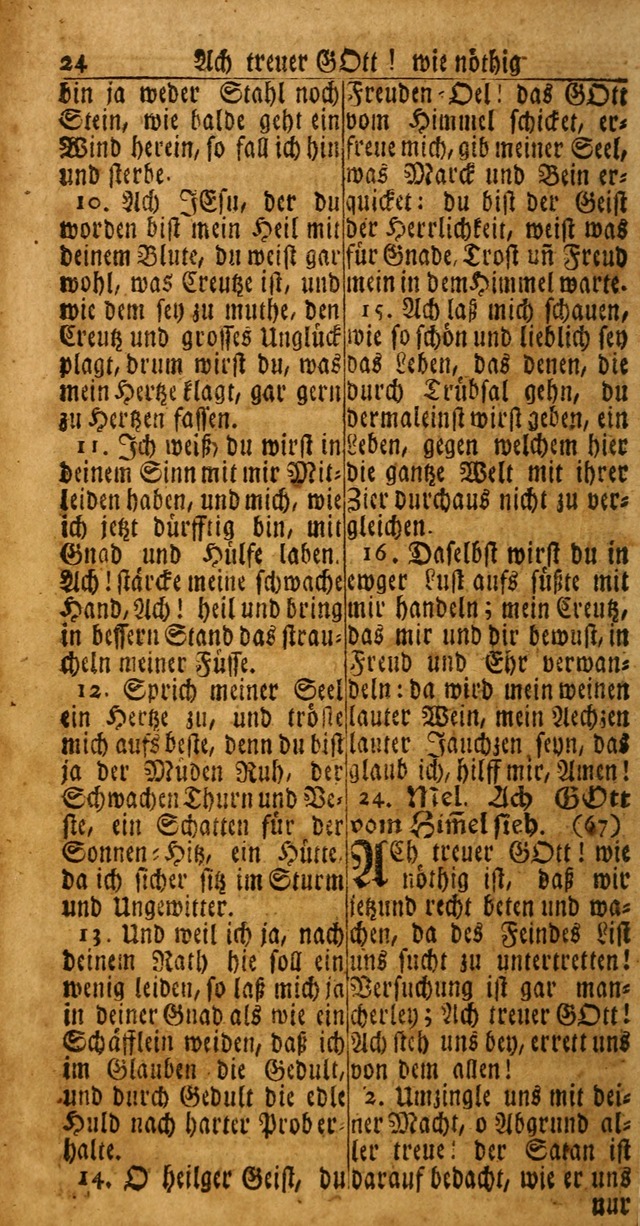 Das Kleine Davidische Psalterspiel der Kinder Zions: von alten und neuen auserlesenen Geistes-Gesängen allen wahren heuls-begierigen säuglingen der weisheit, infonderheit aber denen Gemeinden ... page 24