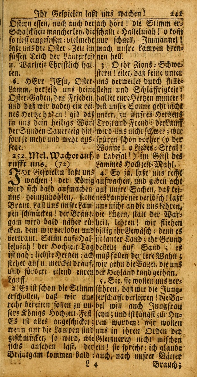 Das Kleine Davidische Psalterspiel der Kinder Zions: von alten und neuen auserlesenen Geistes-Gesängen allen wahren heuls-begierigen säuglingen der weisheit, infonderheit aber denen Gemeinden ... page 241