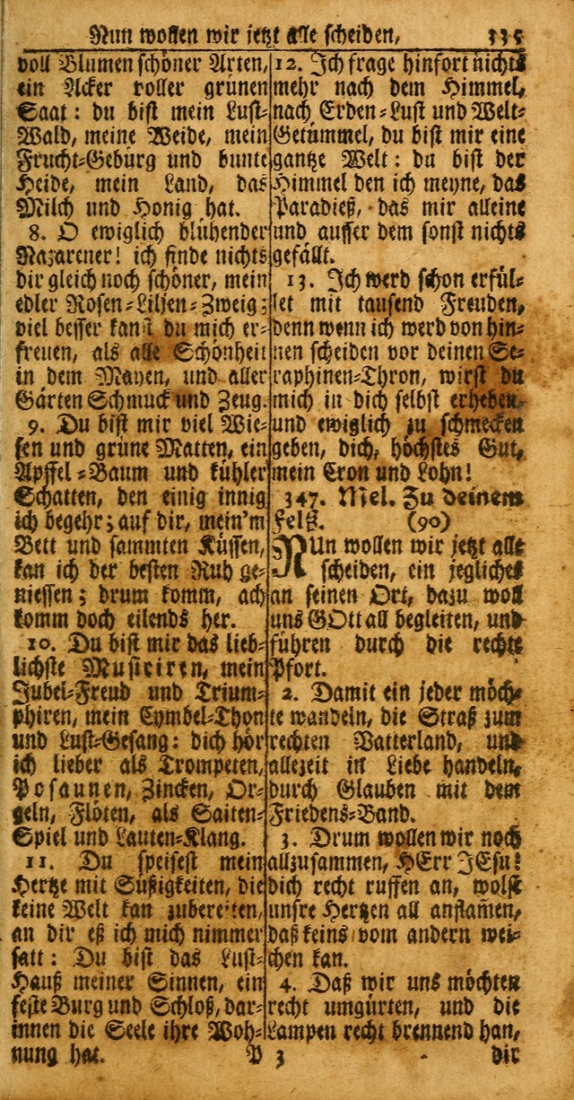 Das Kleine Davidische Psalterspiel der Kinder Zions: von alten und neuen auserlesenen Geistes-Gesängen allen wahren heuls-begierigen säuglingen der weisheit, infonderheit aber denen Gemeinden ... page 335