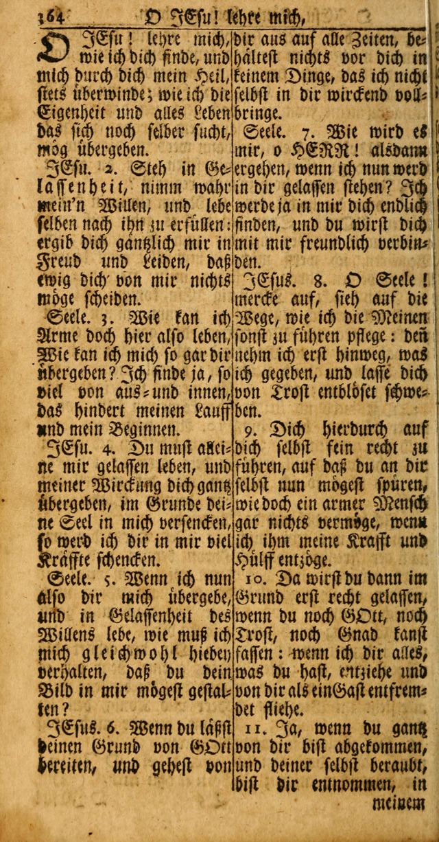 Das Kleine Davidische Psalterspiel der Kinder Zions: von alten und neuen auserlesenen Geistes-Gesängen allen wahren heuls-begierigen säuglingen der weisheit, infonderheit aber denen Gemeinden ... page 364