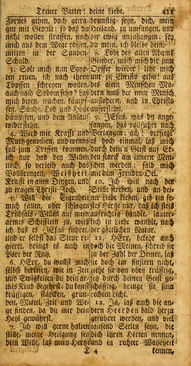 Das Kleine Davidische Psalterspiel der Kinder Zions: von alten und neuen auserlesenen Geistes-Gesängen allen wahren heuls-begierigen säuglingen der weisheit, infonderheit aber denen Gemeinden ... page 433