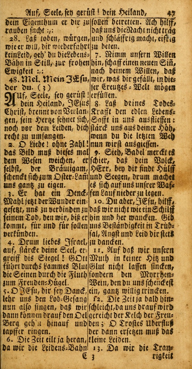 Das Kleine Davidische Psalterspiel der Kinder Zions: von alten und neuen auserlesenen Geistes-Gesängen allen wahren heuls-begierigen säuglingen der weisheit, infonderheit aber denen Gemeinden ... page 45