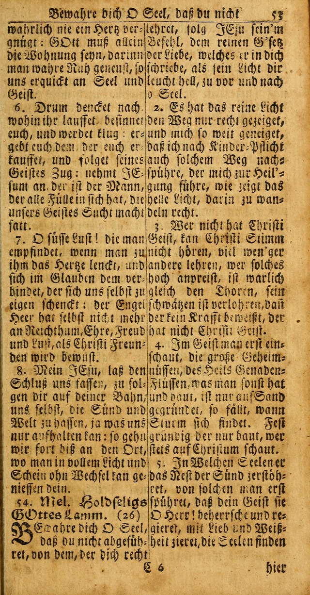 Das Kleine Davidische Psalterspiel der Kinder Zions: von alten und neuen auserlesenen Geistes-Gesängen allen wahren heuls-begierigen säuglingen der weisheit, infonderheit aber denen Gemeinden ... page 51