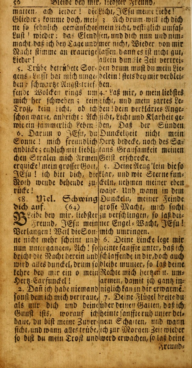 Das Kleine Davidische Psalterspiel der Kinder Zions: von alten und neuen auserlesenen Geistes-Gesängen allen wahren heuls-begierigen säuglingen der weisheit, infonderheit aber denen Gemeinden ... page 54