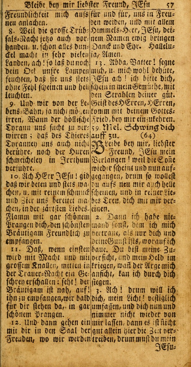 Das Kleine Davidische Psalterspiel der Kinder Zions: von alten und neuen auserlesenen Geistes-Gesängen allen wahren heuls-begierigen säuglingen der weisheit, infonderheit aber denen Gemeinden ... page 55