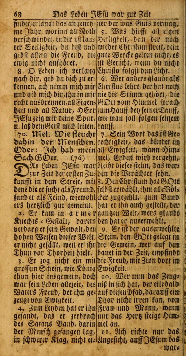 Das Kleine Davidische Psalterspiel der Kinder Zions: von alten und neuen auserlesenen Geistes-Gesängen allen wahren heuls-begierigen säuglingen der weisheit, infonderheit aber denen Gemeinden ... page 66