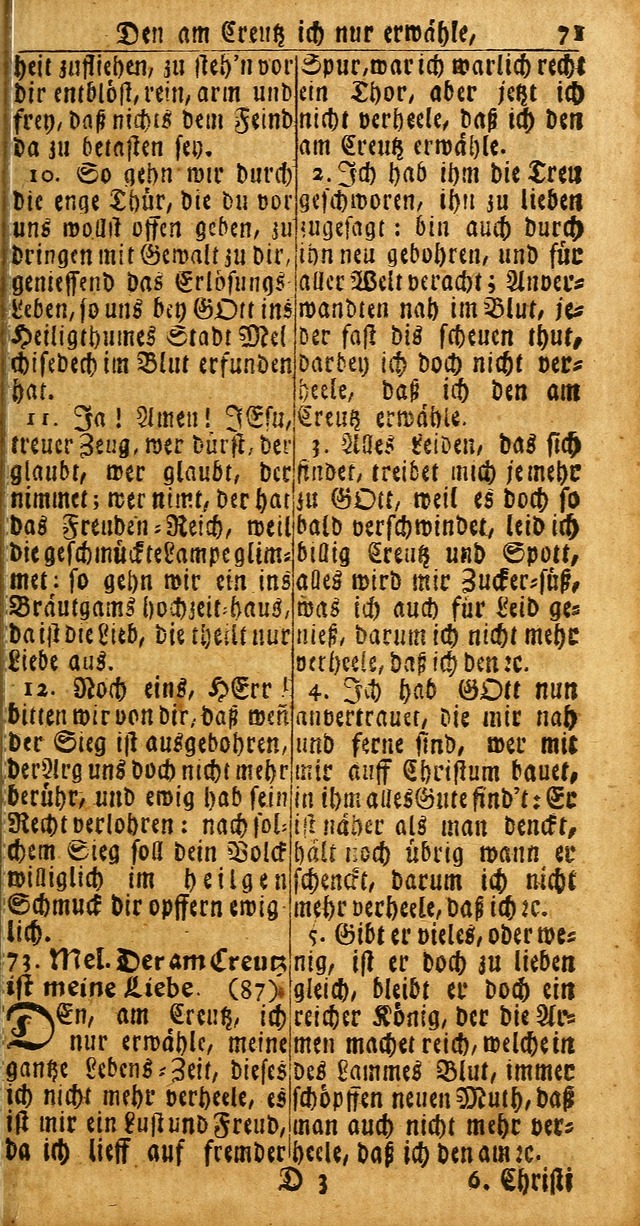 Das Kleine Davidische Psalterspiel der Kinder Zions: von alten und neuen auserlesenen Geistes-Gesängen allen wahren heuls-begierigen säuglingen der weisheit, infonderheit aber denen Gemeinden ... page 69