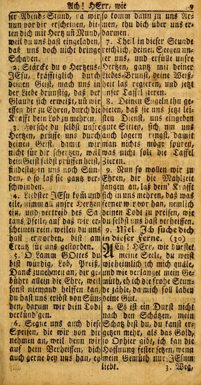 Das Kleine Davidische Psalterspiel der Kinder Zions: von alten und neuen auserlesenen Geistes-Gesängen allen wahren heuls-begierigen säuglingen der weisheit, infonderheit aber denen Gemeinden ... page 9