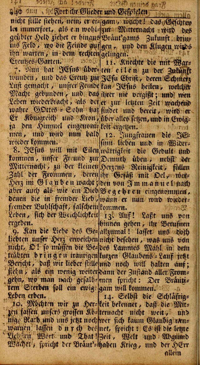 Das Kleine Davidische Psalterspiel der Kinder Zions: von alten und neuen auserlesenen Geistes-Gesängen allen wahren heils-begierigen säuglingen der weisheit, infonderheit aber denen Gemeinden ... page 140