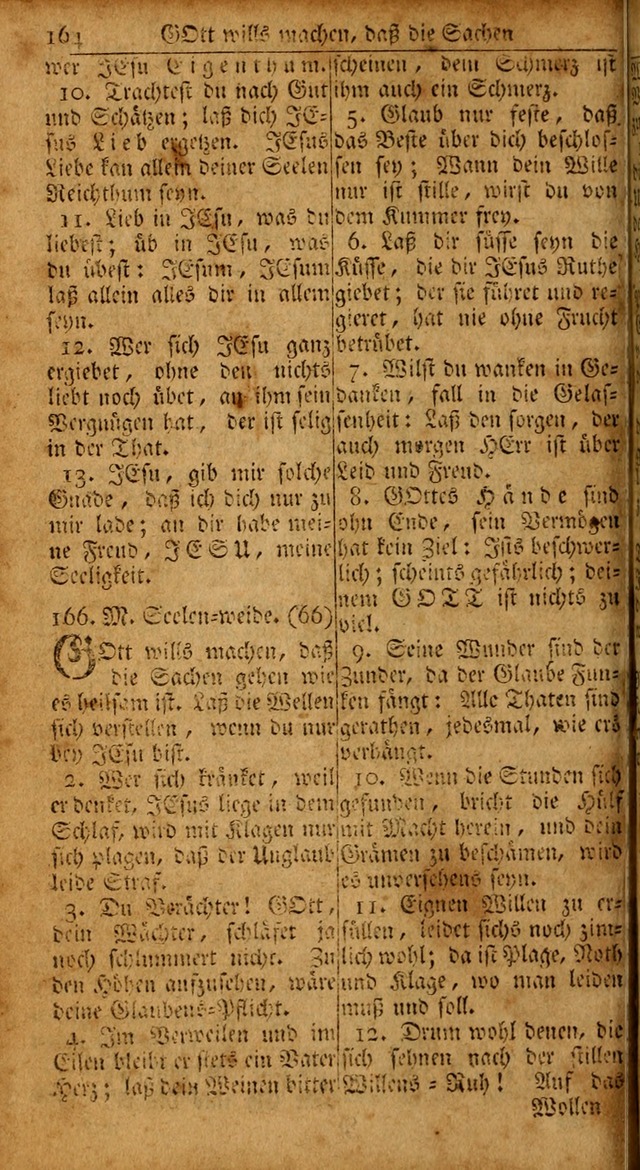 Das Kleine Davidische Psalterspiel der Kinder Zions: von alten und neuen auserlesenen Geistes-Gesängen allen wahren heils-begierigen säuglingen der weisheit, infonderheit aber denen Gemeinden ... page 164