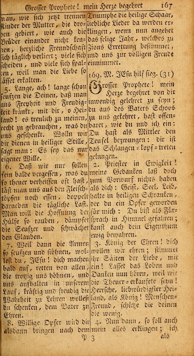 Das Kleine Davidische Psalterspiel der Kinder Zions: von alten und neuen auserlesenen Geistes-Gesängen allen wahren heils-begierigen säuglingen der weisheit, infonderheit aber denen Gemeinden ... page 167