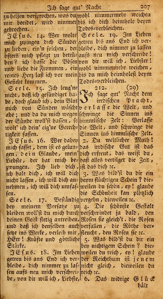 Das Kleine Davidische Psalterspiel der Kinder Zions: von alten und neuen auserlesenen Geistes-Gesängen allen wahren heils-begierigen säuglingen der weisheit, infonderheit aber denen Gemeinden ... page 207