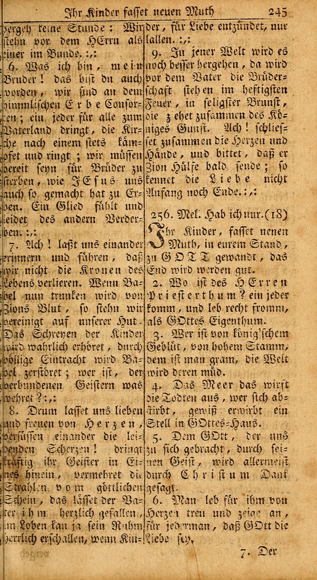 Das Kleine Davidische Psalterspiel der Kinder Zions: von alten und neuen auserlesenen Geistes-Gesängen allen wahren heils-begierigen säuglingen der weisheit, infonderheit aber denen Gemeinden ... page 245