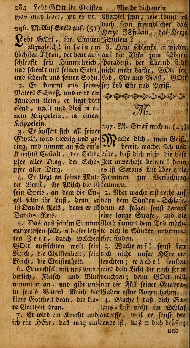 Das Kleine Davidische Psalterspiel der Kinder Zions: von alten und neuen auserlesenen Geistes-Gesängen allen wahren heils-begierigen säuglingen der weisheit, infonderheit aber denen Gemeinden ... page 284