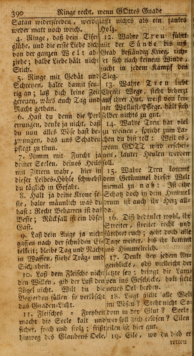 Das Kleine Davidische Psalterspiel der Kinder Zions: von alten und neuen auserlesenen Geistes-Gesängen allen wahren heils-begierigen säuglingen der weisheit, infonderheit aber denen Gemeinden ... page 390