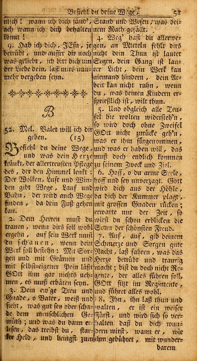 Das Kleine Davidische Psalterspiel der Kinder Zions: von alten und neuen auserlesenen Geistes-Gesängen allen wahren heils-begierigen säuglingen der weisheit, infonderheit aber denen Gemeinden ... page 51