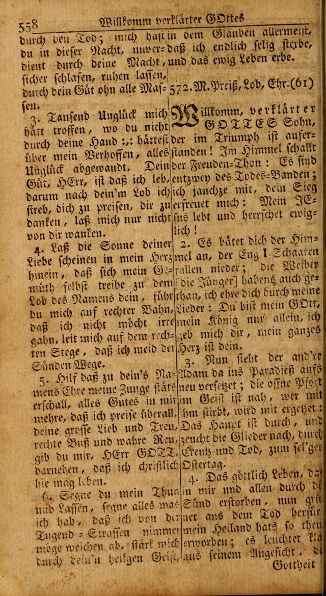 Das Kleine Davidische Psalterspiel der Kinder Zions: von alten und neuen auserlesenen Geistes-Gesängen allen wahren heils-begierigen säuglingen der weisheit, infonderheit aber denen Gemeinden ... page 558