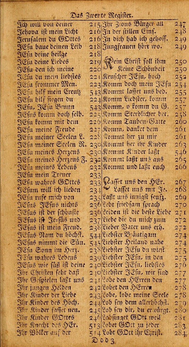 Das Kleine Davidische Psalterspiel der Kinder Zions: von alten und neuen auserlesenen Geistes-Gesängen allen wahren heils-begierigen säuglingen der weisheit, infonderheit aber denen Gemeinden ... page 587