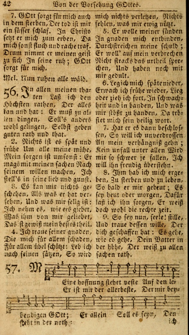 Das neue und verbesserte Gesangbuch, worinnen die Psalmen Davids samt iner Sammlung alter und neuer Geistreicher Lieder, sowohl für privat und Hausandachten, als auch für den öffentlichen..(5th Aufl.) page 198