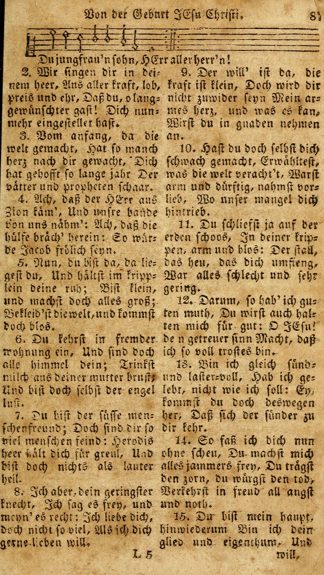 Das neue und verbesserte Gesangbuch, worinnen die Psalmen Davids samt iner Sammlung alter und neuer Geistreicher Lieder, sowohl für privat und Hausandachten, als auch für den öffentlichen..(5th Aufl.) page 243