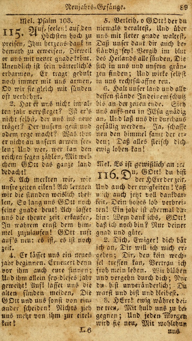 Das neue und verbesserte Gesangbuch, worinnen die Psalmen Davids samt iner Sammlung alter und neuer Geistreicher Lieder, sowohl für privat und Hausandachten, als auch für den öffentlichen..(5th Aufl.) page 245