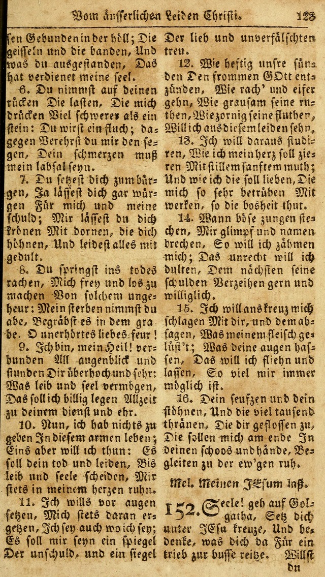 Das neue und verbesserte Gesangbuch, worinnen die Psalmen Davids samt iner Sammlung alter und neuer Geistreicher Lieder, sowohl für privat und Hausandachten, als auch für den öffentlichen..(5th Aufl.) page 279