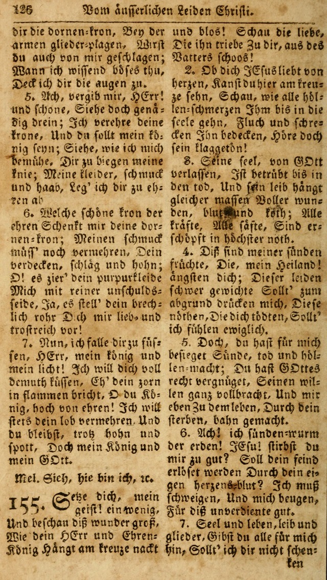 Das neue und verbesserte Gesangbuch, worinnen die Psalmen Davids samt iner Sammlung alter und neuer Geistreicher Lieder, sowohl für privat und Hausandachten, als auch für den öffentlichen..(5th Aufl.) page 282