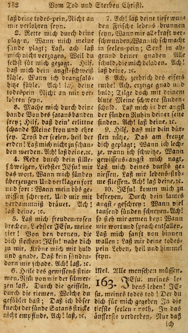 Das neue und verbesserte Gesangbuch, worinnen die Psalmen Davids samt iner Sammlung alter und neuer Geistreicher Lieder, sowohl für privat und Hausandachten, als auch für den öffentlichen..(5th Aufl.) page 288