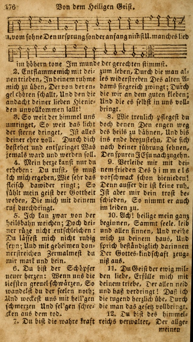 Das neue und verbesserte Gesangbuch, worinnen die Psalmen Davids samt iner Sammlung alter und neuer Geistreicher Lieder, sowohl für privat und Hausandachten, als auch für den öffentlichen..(5th Aufl.) page 332