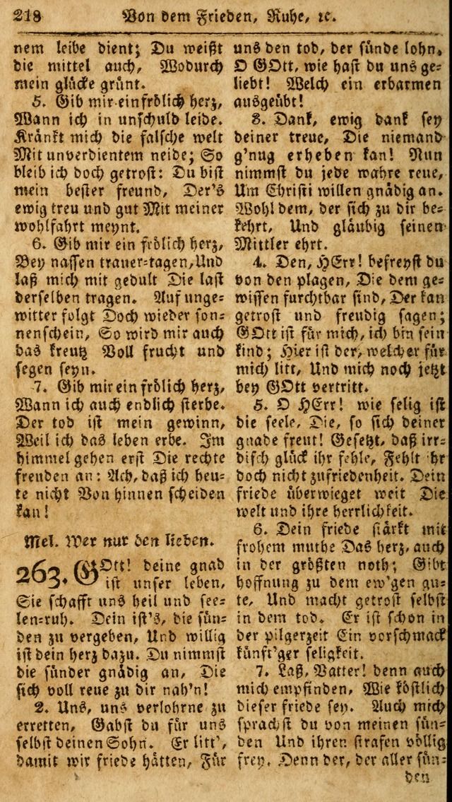 Das neue und verbesserte Gesangbuch, worinnen die Psalmen Davids samt iner Sammlung alter und neuer Geistreicher Lieder, sowohl für privat und Hausandachten, als auch für den öffentlichen..(5th Aufl.) page 374