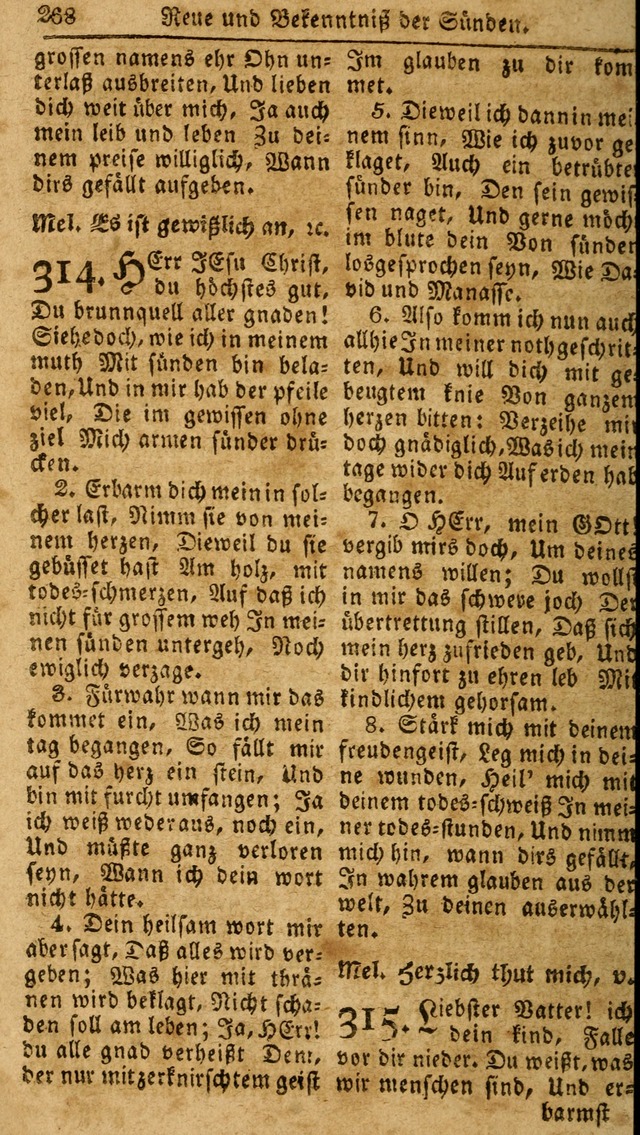 Das neue und verbesserte Gesangbuch, worinnen die Psalmen Davids samt iner Sammlung alter und neuer Geistreicher Lieder, sowohl für privat und Hausandachten, als auch für den öffentlichen..(5th Aufl.) page 424