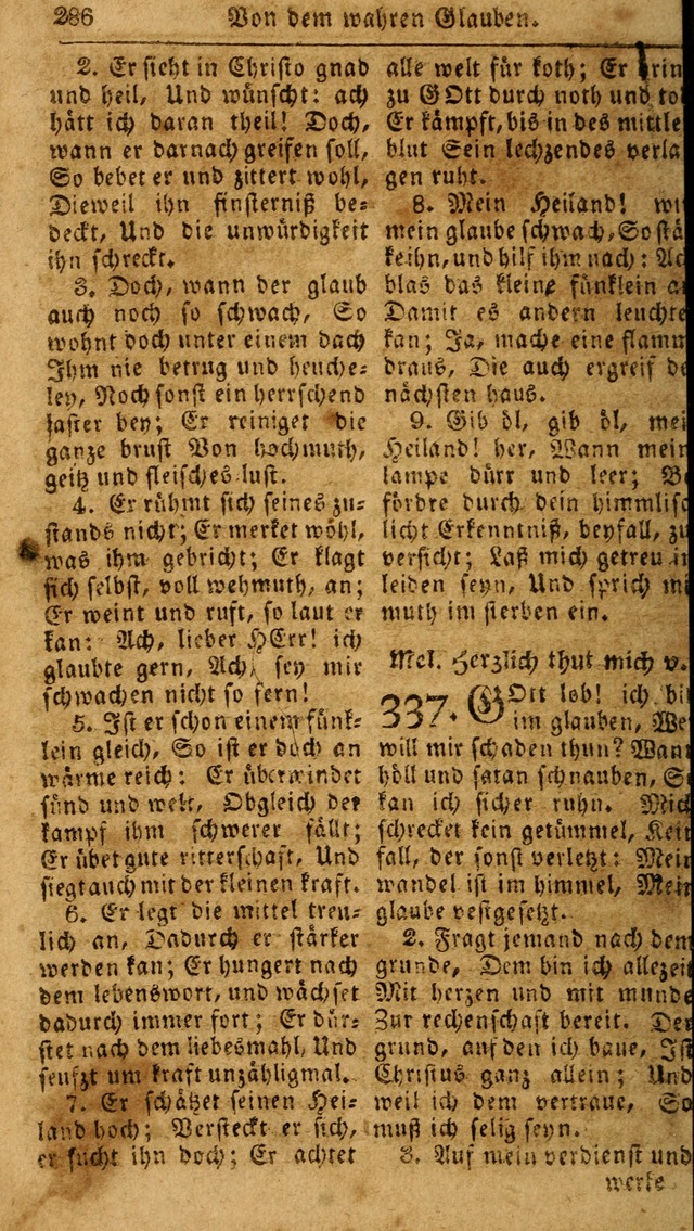 Das neue und verbesserte Gesangbuch, worinnen die Psalmen Davids samt iner Sammlung alter und neuer Geistreicher Lieder, sowohl für privat und Hausandachten, als auch für den öffentlichen..(5th Aufl.) page 442