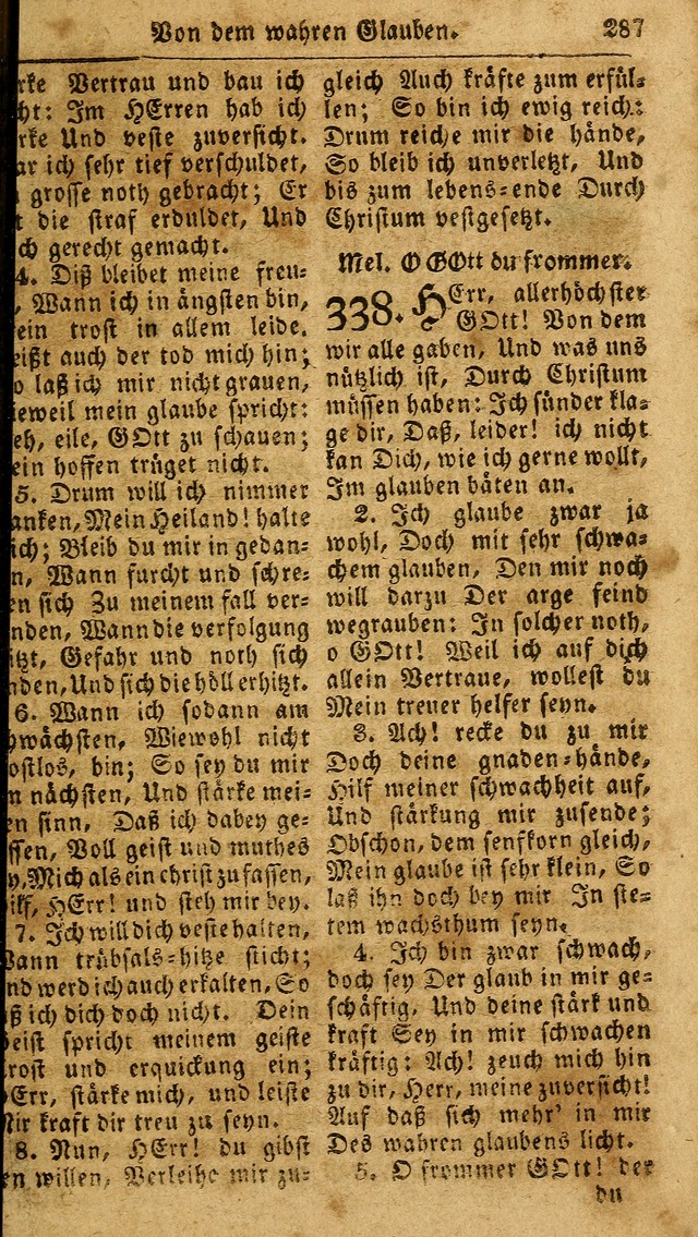 Das neue und verbesserte Gesangbuch, worinnen die Psalmen Davids samt iner Sammlung alter und neuer Geistreicher Lieder, sowohl für privat und Hausandachten, als auch für den öffentlichen..(5th Aufl.) page 443