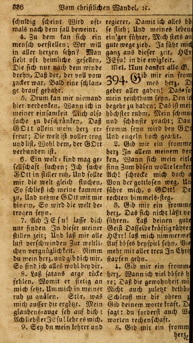 Das neue und verbesserte Gesangbuch, worinnen die Psalmen Davids samt iner Sammlung alter und neuer Geistreicher Lieder, sowohl für privat und Hausandachten, als auch für den öffentlichen..(5th Aufl.) page 492