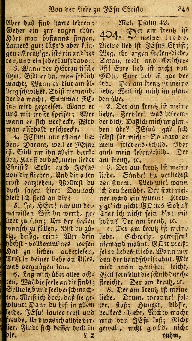 Das neue und verbesserte Gesangbuch, worinnen die Psalmen Davids samt iner Sammlung alter und neuer Geistreicher Lieder, sowohl für privat und Hausandachten, als auch für den öffentlichen..(5th Aufl.) page 501