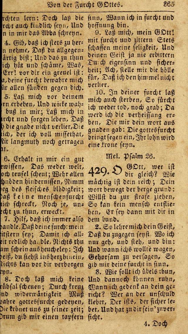 Das neue und verbesserte Gesangbuch, worinnen die Psalmen Davids samt iner Sammlung alter und neuer Geistreicher Lieder, sowohl für privat und Hausandachten, als auch für den öffentlichen..(5th Aufl.) page 521